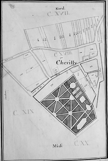 Vue du village de Chevilly.