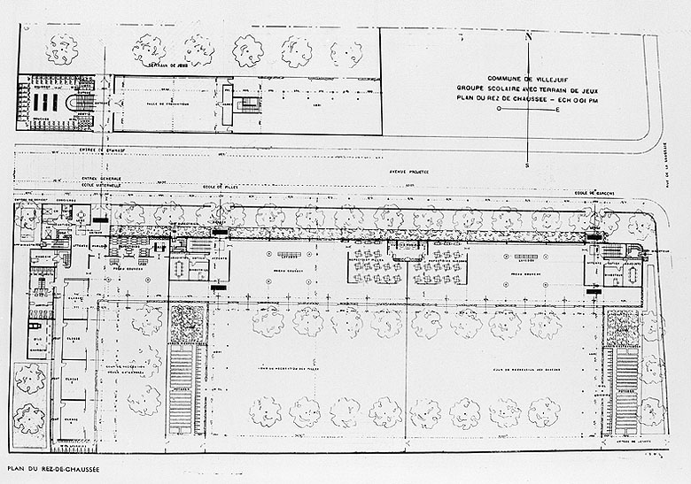 Plan du rez-de-chaussée.