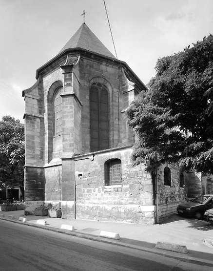 Le chevet de l'église.