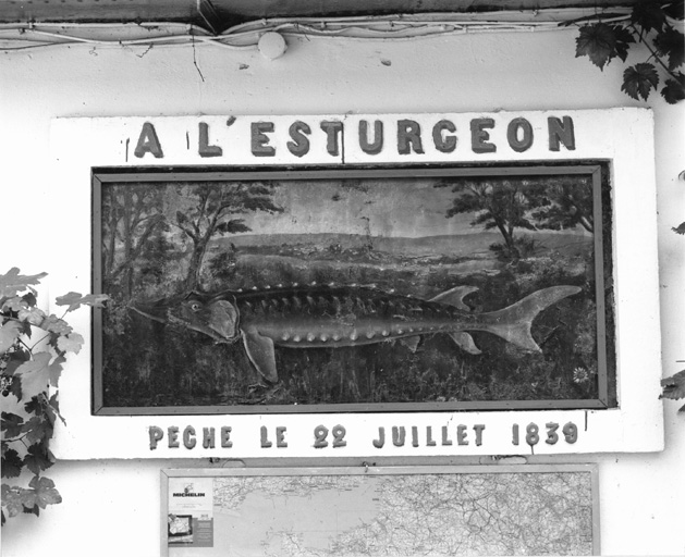 Vue du panneau du restaurant.