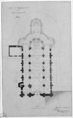 Plan de l'église.