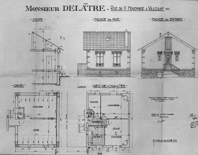 Plans et élévations.