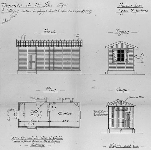 Plans et élévations.
