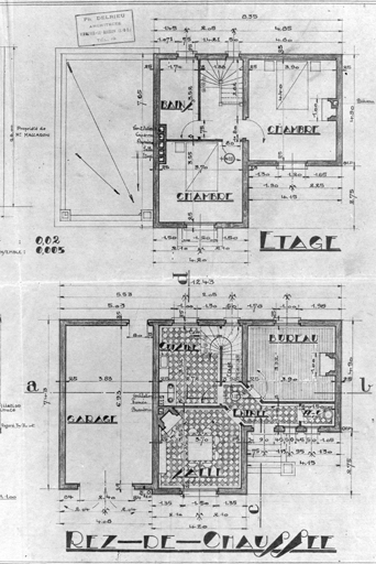 Plan des deux niveaux.