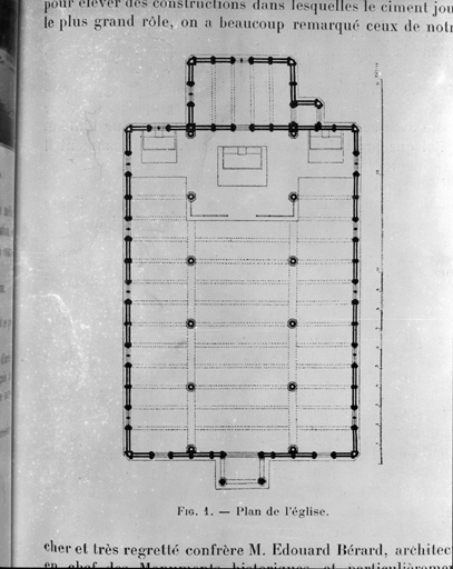 Plan de l'église.