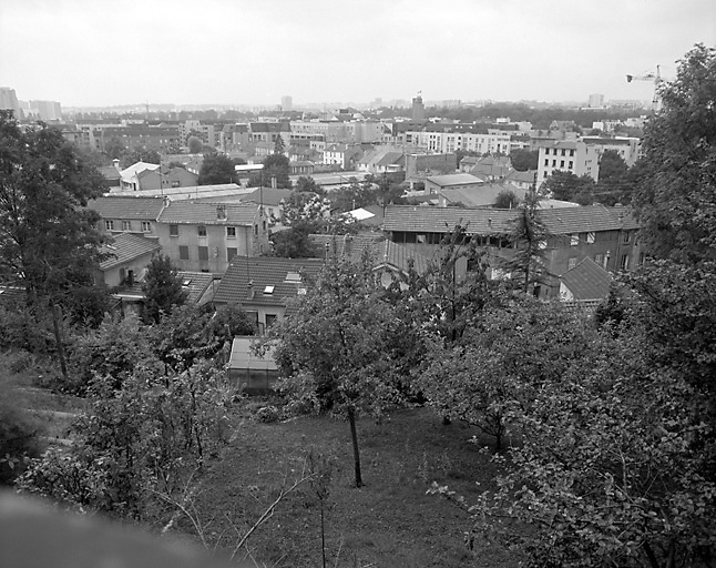 Vue d'ensemble de l'ancienne boucle de la Bièvre, depuis la rue du Coteau.