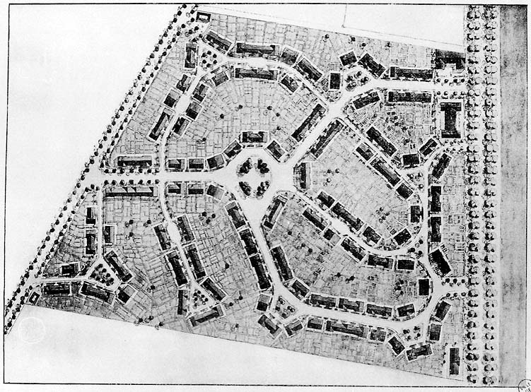 Plan d'ensemble de la cité-jardin.