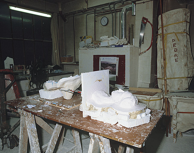 L'atelier de moulage à cire perdue.