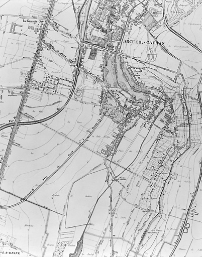 Plan de la commune d'Arcueil-Cachan.