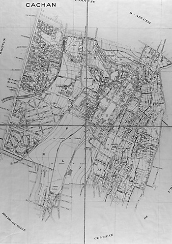 Plan d'assemblage du cadastre rénové, s.d., vers 1935.