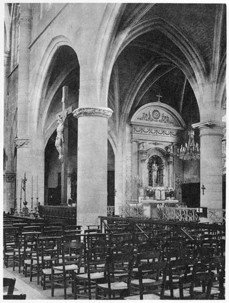 La chapelle de la Vierge vue de la nef.