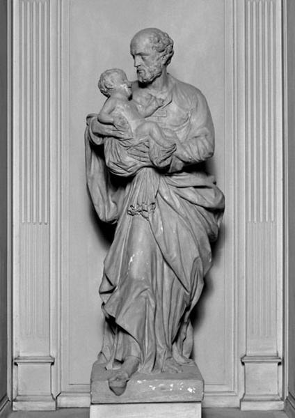 Groupe sculpté : saint Joseph et l'Enfant Jésus