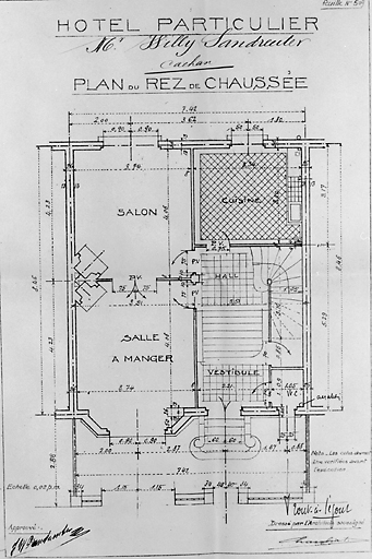 Plan du rez-de-chaussée.