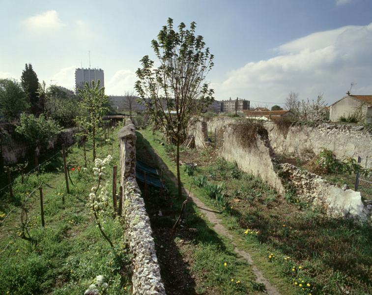 Le quartier Saint-Antoine : vue générale de plusieurs clos.