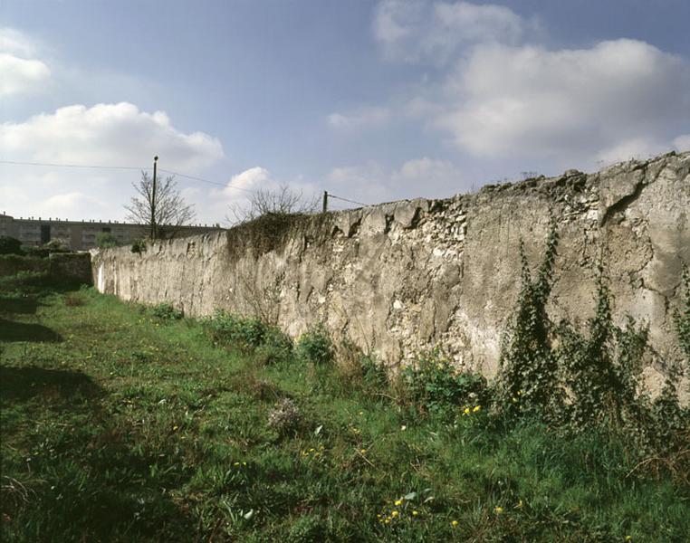 Le quartier Saint-Antoine : vue générale d'un mur abandonné.