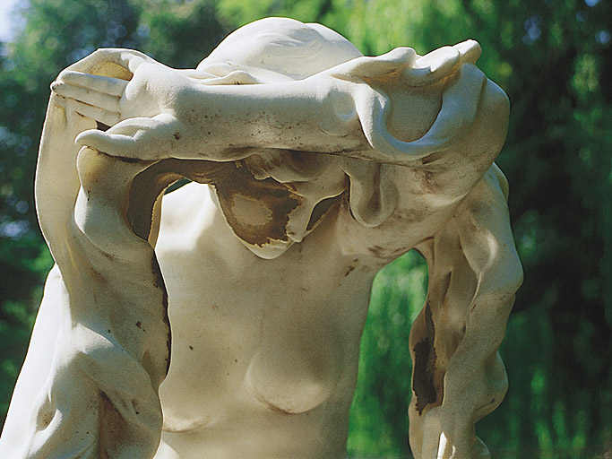 Détail du visage et du buste.