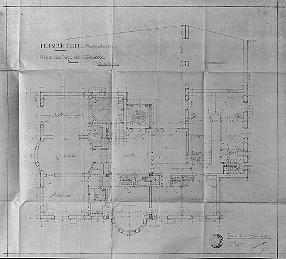 Plan du rez-de-chaussée.