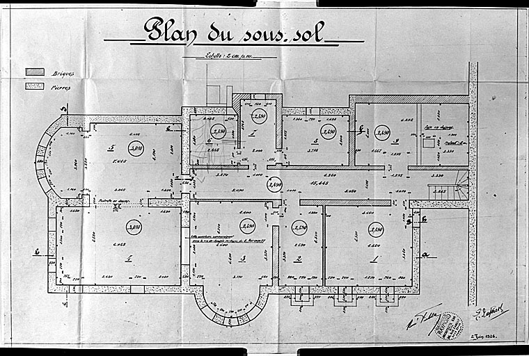 Plan du sous-sol.