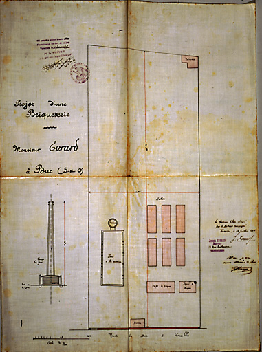 Plan de la briqueterie.