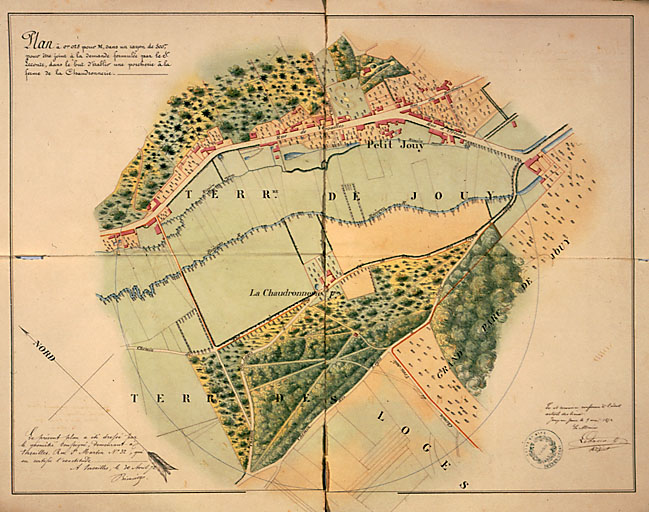 Plan du Petit-Jouy en 1872.