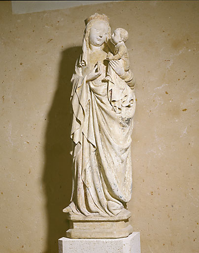 Statue (petite nature) : Vierge à l'Enfant