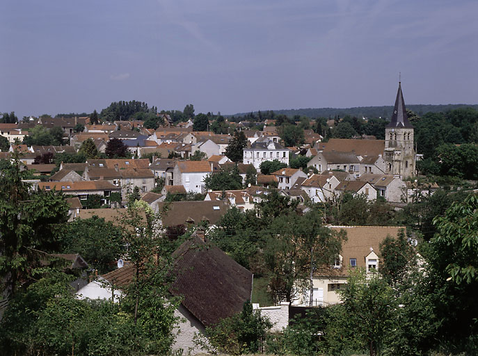 Vue d'ensemble rapprochée depuis les hauteurs.