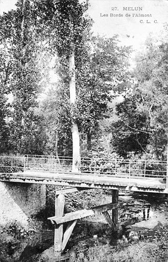 Pont sur l'Almont, vers 1905.