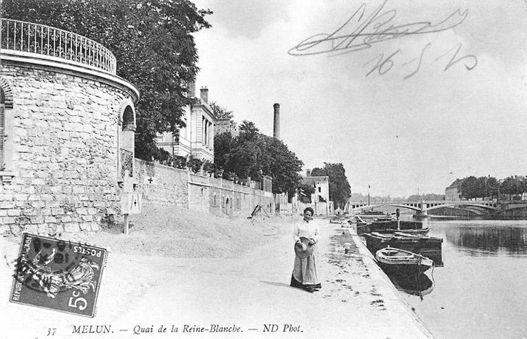 Eélévation sur le quai de la Reine-Blanche, au début du 20e siècle.