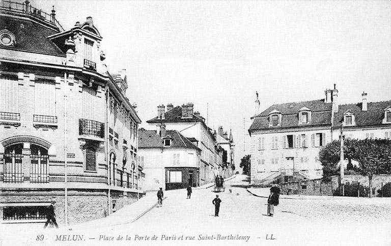 Vue de la place de la Porte de Paris, vers 1915.