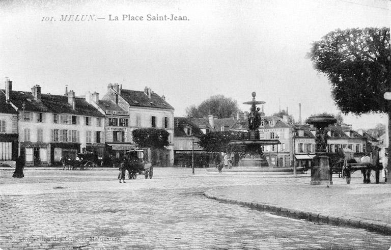 Vue de la place Saint-Jean, vers le début du 20e siècle.