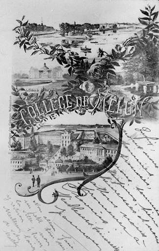 Le collège de Melun, vers 1903.