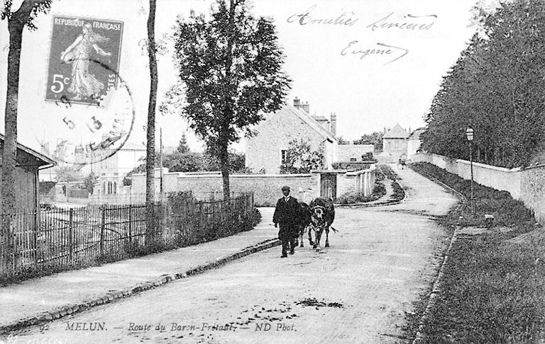 La route du Baron-Frétaut, vers 1913.