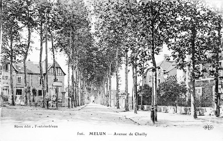 L'avenue de Chailly, vers 1920.