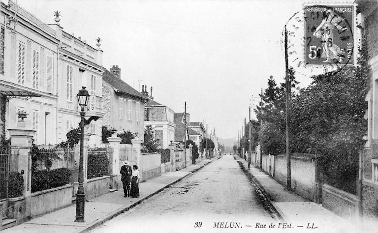 La rue de l'Est, vers 1914.