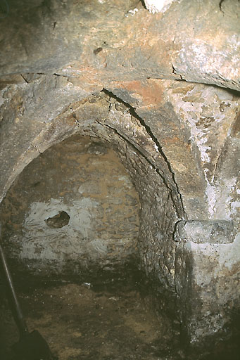Détail des voûtes de la cave médiévale.