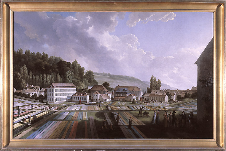 Vue d'un tableau représentant la manufacture.