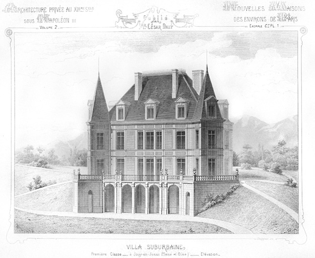 Elévation de la façade principale.