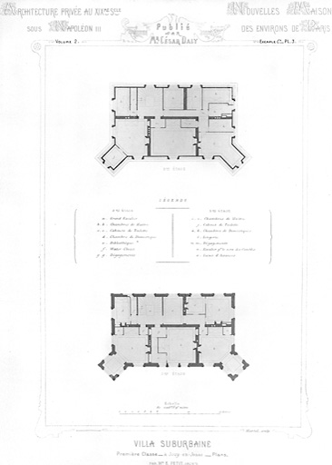 Plans du premier et du deuxième étage.