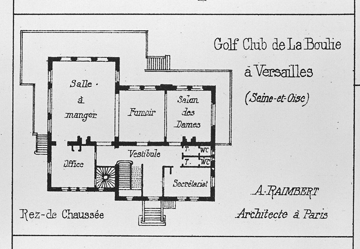 Plan du rez-de-chaussée.