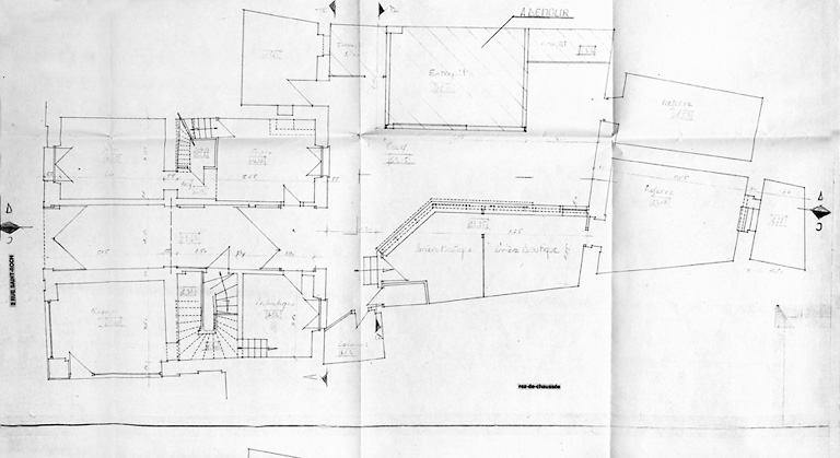 Plan du rez-de-chaussée.