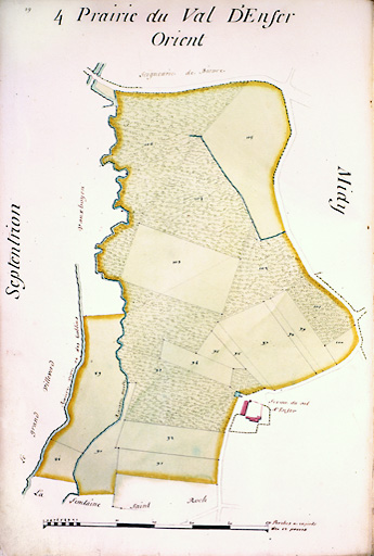 Détail : la prairie du Val d'Enfer.
