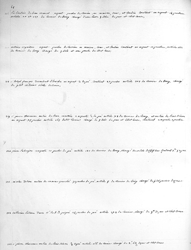 Détail : liste des biens relevant du seigneur aux Mabilleries.