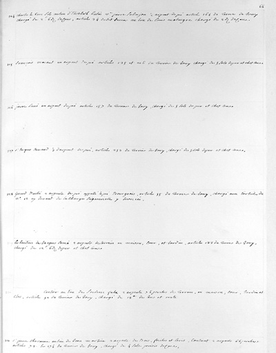 Détail : liste des biens relevant du seigneur aux Mabilleries.