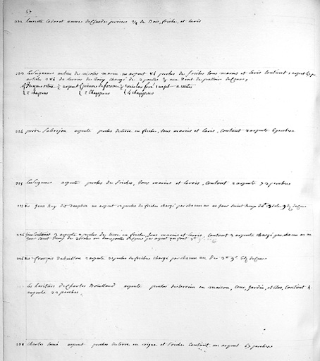 Détail : liste des biens relevant du seigneur aux Mabilleries.