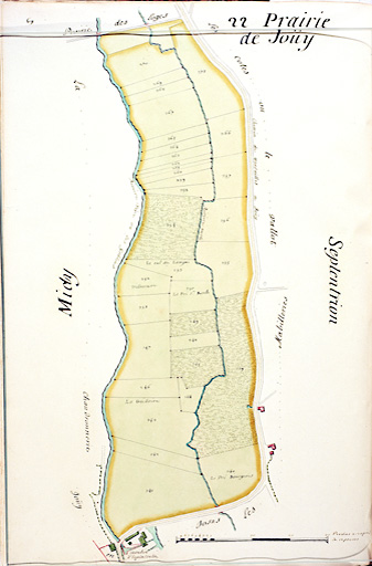Détail : la prairie de Jouy.