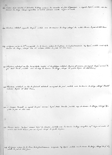 Détail : liste des biens relevant du seigneur à la prairie de Jouy.