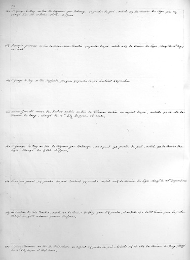 Détail : liste des biens relevant du seigneur à la prairie de Jouy.