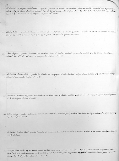 Détail : liste des biens dépendants de la seigneurie des Loges.