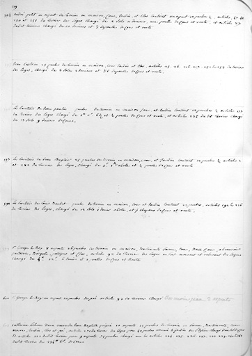 Détail : liste des biens dépendants de la seigneurie des Loges.