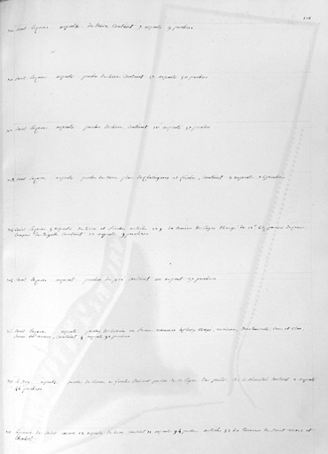 Détail : liste des biens dépendants de la seigneurie du Plessis Trapé.